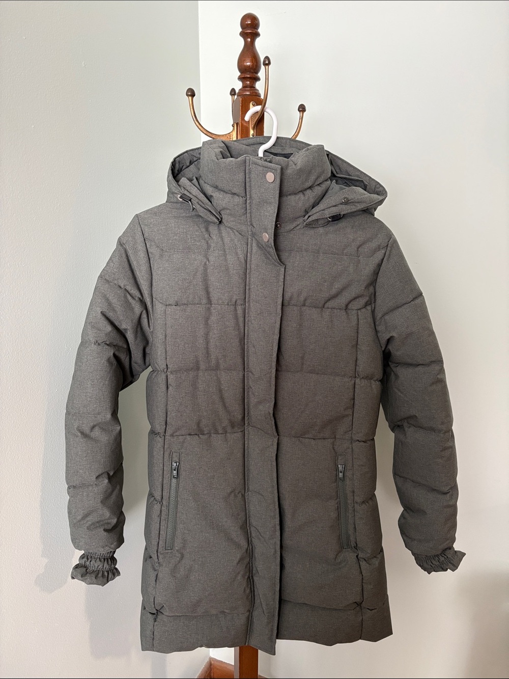 Helly Hansen Green Hooded Puffer Coat